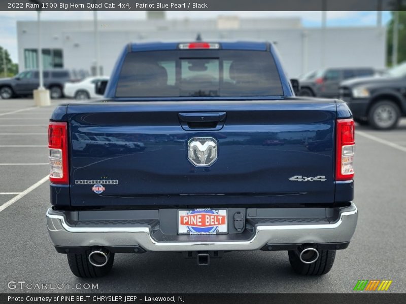 Patriot Blue Pearl / Black 2022 Ram 1500 Big Horn Quad Cab 4x4