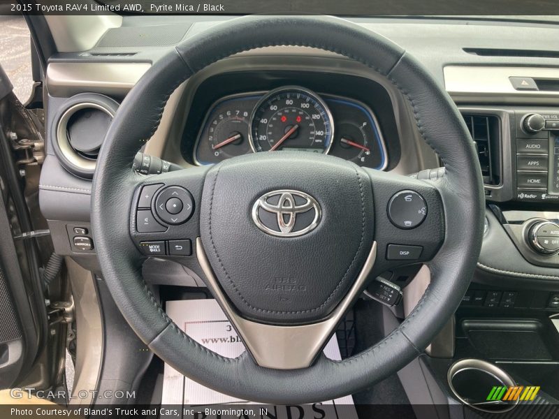 Pyrite Mica / Black 2015 Toyota RAV4 Limited AWD