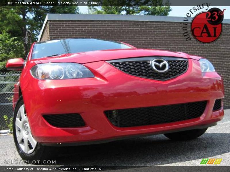 Velocity Red Mica / Black 2006 Mazda MAZDA3 i Sedan
