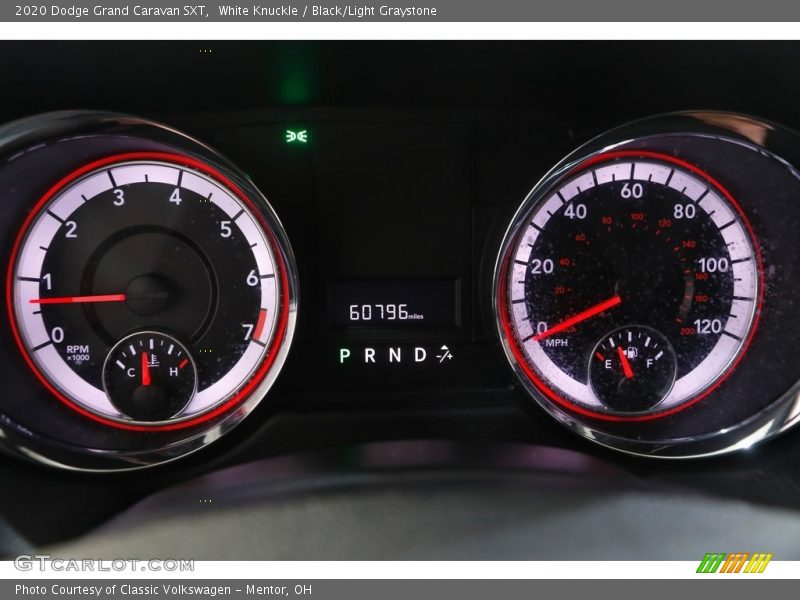 White Knuckle / Black/Light Graystone 2020 Dodge Grand Caravan SXT