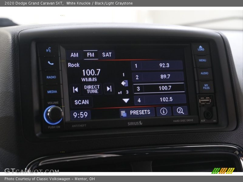 White Knuckle / Black/Light Graystone 2020 Dodge Grand Caravan SXT