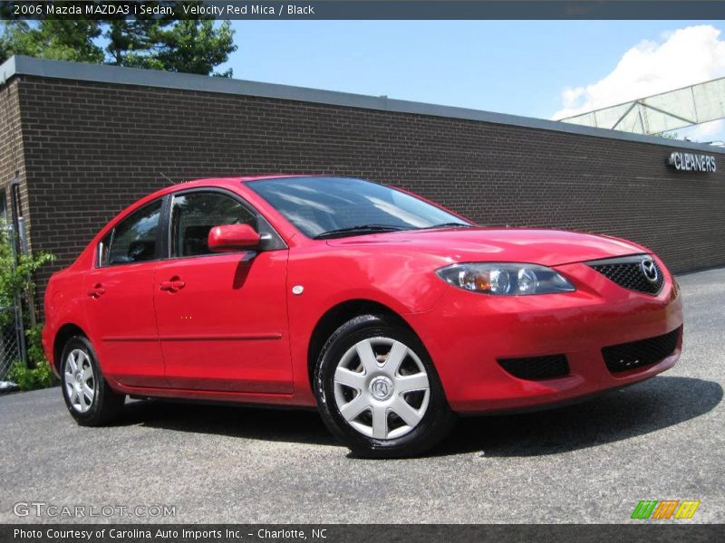 Velocity Red Mica / Black 2006 Mazda MAZDA3 i Sedan