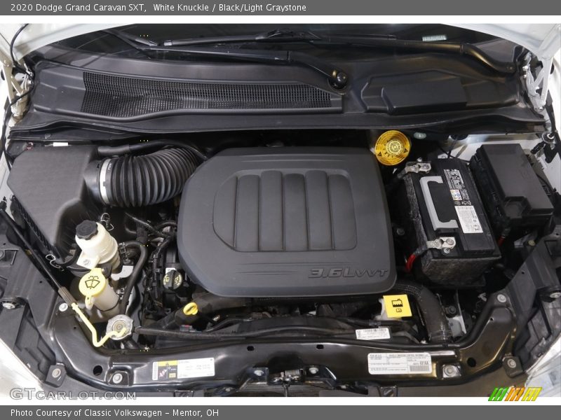 White Knuckle / Black/Light Graystone 2020 Dodge Grand Caravan SXT