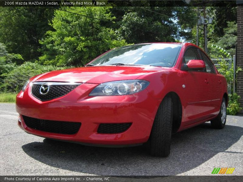 Velocity Red Mica / Black 2006 Mazda MAZDA3 i Sedan