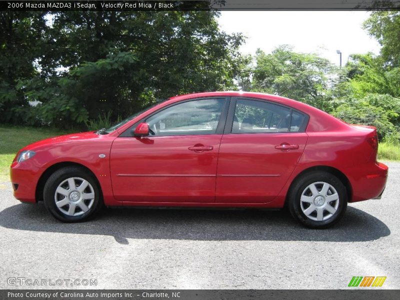 Velocity Red Mica / Black 2006 Mazda MAZDA3 i Sedan