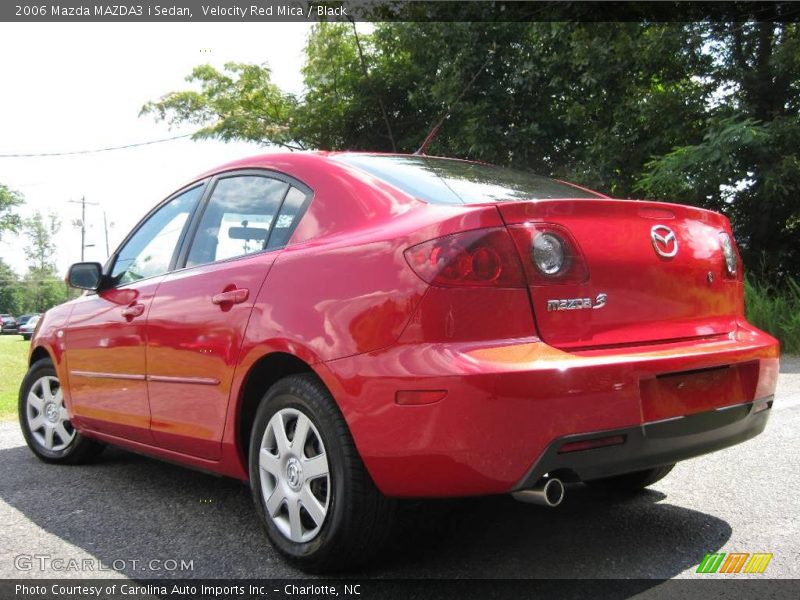 Velocity Red Mica / Black 2006 Mazda MAZDA3 i Sedan