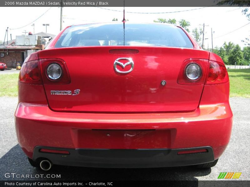Velocity Red Mica / Black 2006 Mazda MAZDA3 i Sedan