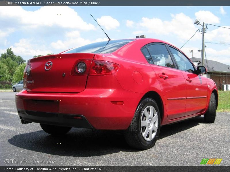 Velocity Red Mica / Black 2006 Mazda MAZDA3 i Sedan