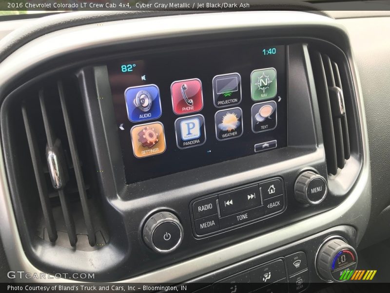 Cyber Gray Metallic / Jet Black/Dark Ash 2016 Chevrolet Colorado LT Crew Cab 4x4