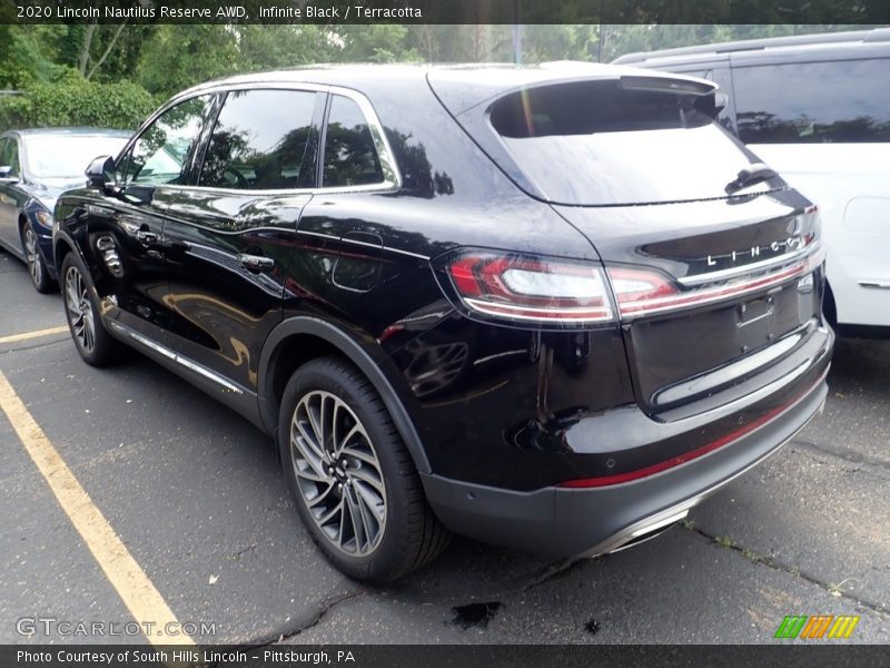 Infinite Black / Terracotta 2020 Lincoln Nautilus Reserve AWD