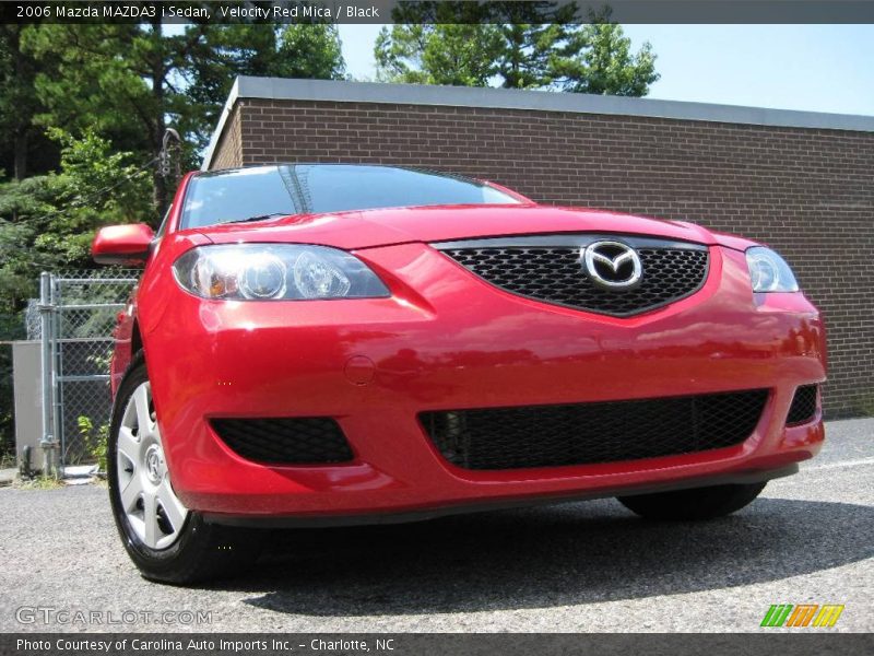 Velocity Red Mica / Black 2006 Mazda MAZDA3 i Sedan