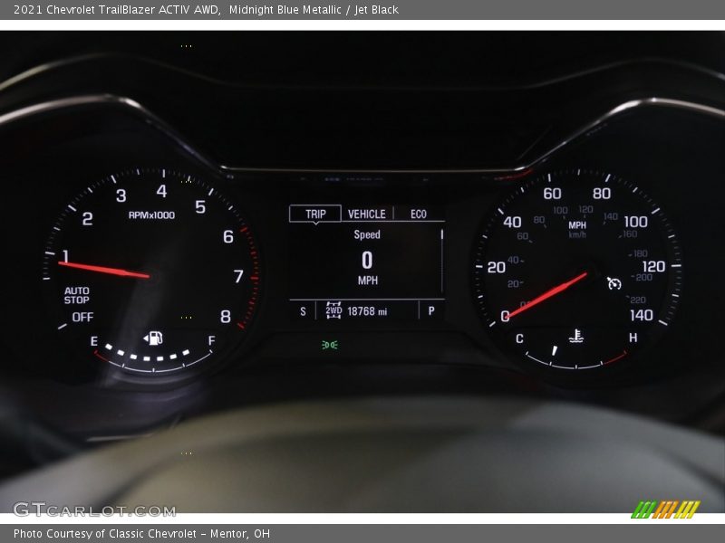 Midnight Blue Metallic / Jet Black 2021 Chevrolet TrailBlazer ACTIV AWD