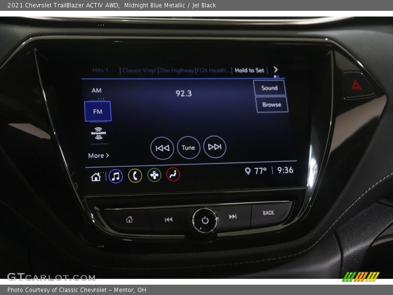 Midnight Blue Metallic / Jet Black 2021 Chevrolet TrailBlazer ACTIV AWD