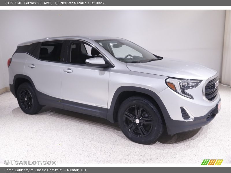 Quicksilver Metallic / Jet Black 2019 GMC Terrain SLE AWD