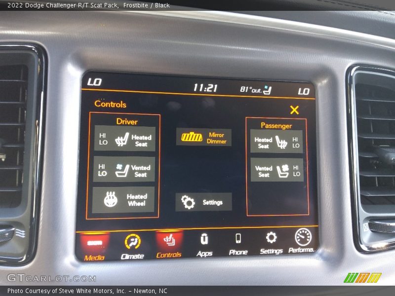 Frostbite / Black 2022 Dodge Challenger R/T Scat Pack