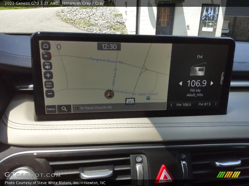 Navigation of 2022 G70 3.3T AWD