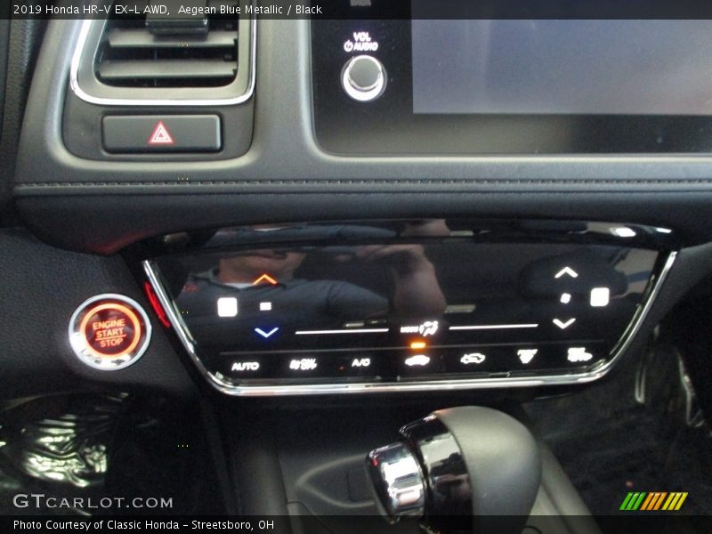 Aegean Blue Metallic / Black 2019 Honda HR-V EX-L AWD