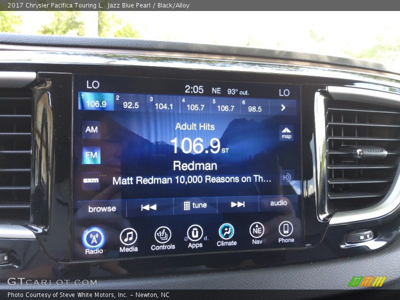 Jazz Blue Pearl / Black/Alloy 2017 Chrysler Pacifica Touring L