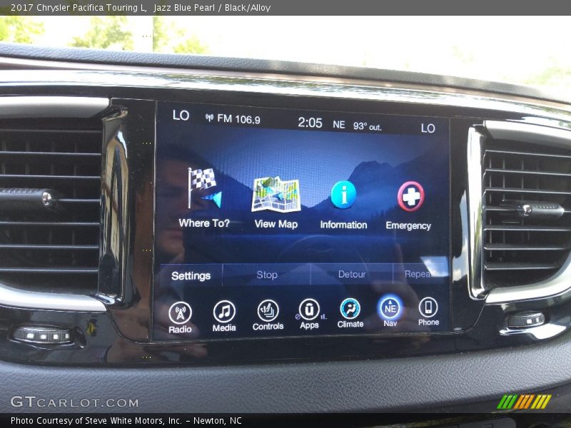 Jazz Blue Pearl / Black/Alloy 2017 Chrysler Pacifica Touring L