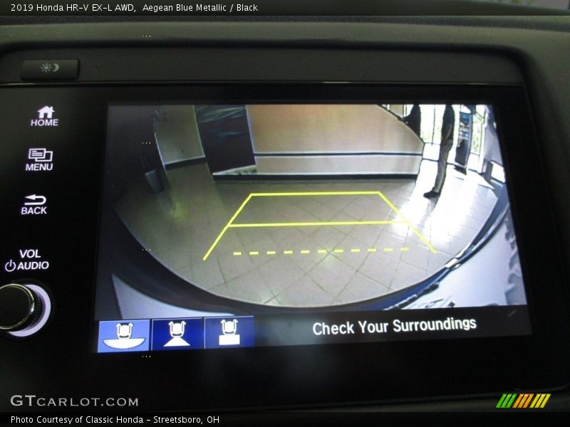 Aegean Blue Metallic / Black 2019 Honda HR-V EX-L AWD