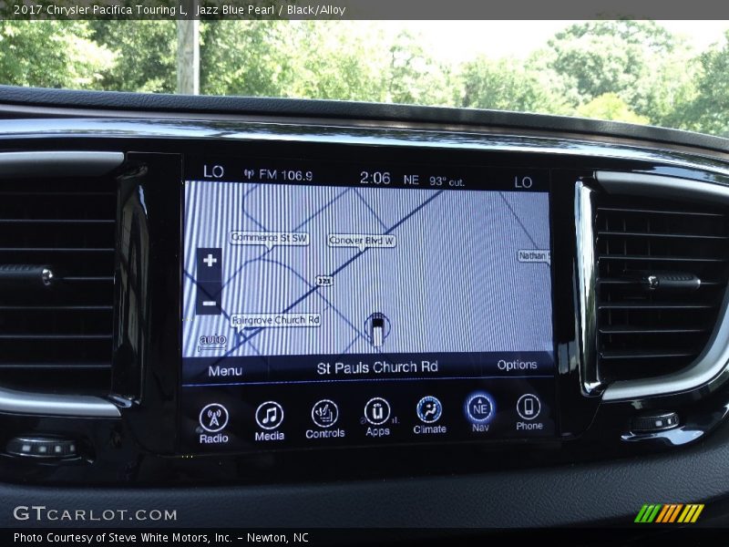 Jazz Blue Pearl / Black/Alloy 2017 Chrysler Pacifica Touring L