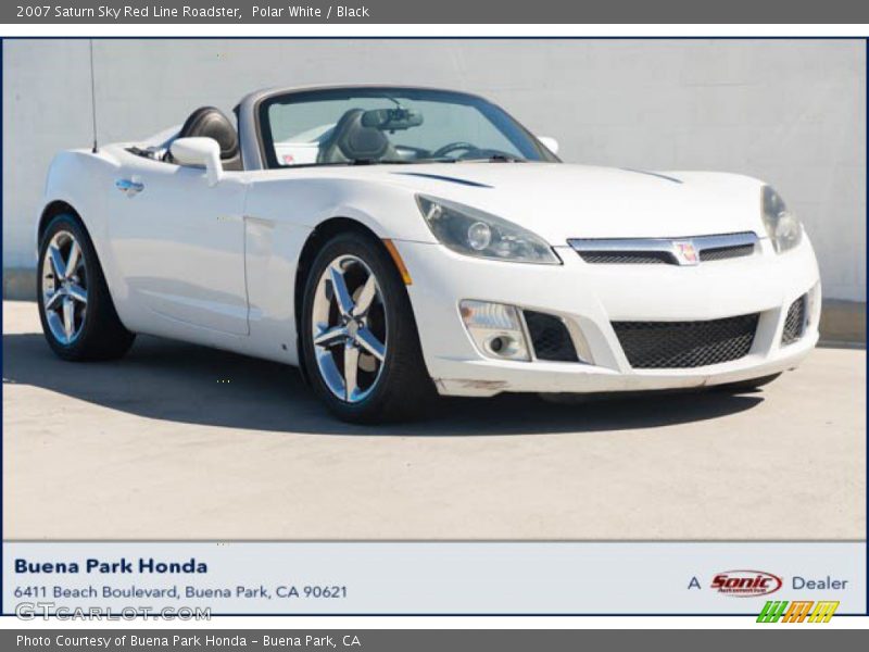 Polar White / Black 2007 Saturn Sky Red Line Roadster