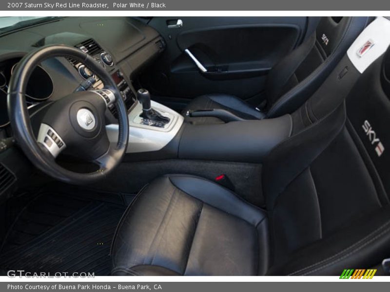 Polar White / Black 2007 Saturn Sky Red Line Roadster