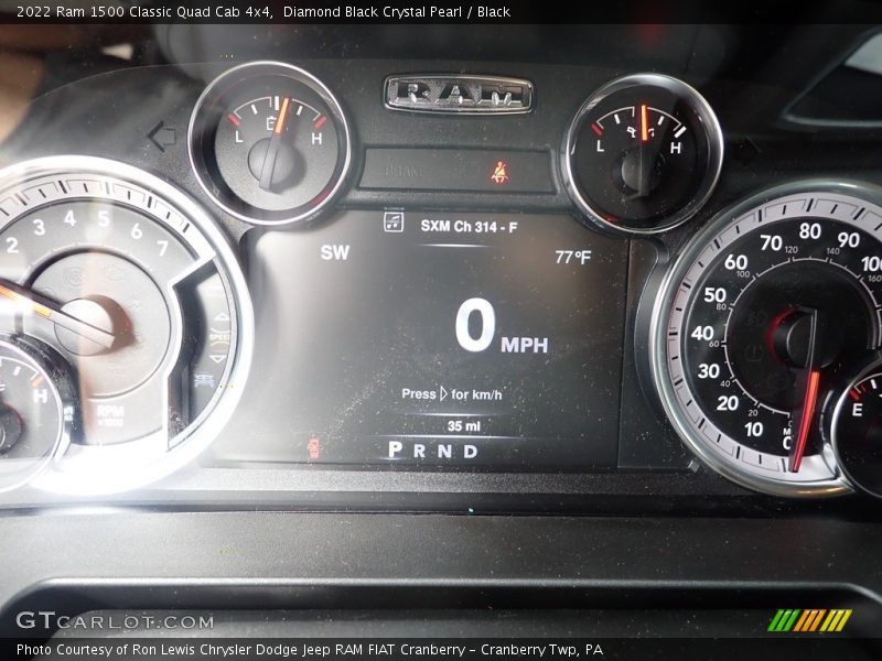  2022 1500 Classic Quad Cab 4x4 Classic Quad Cab 4x4 Gauges