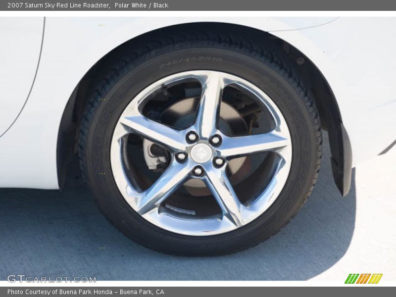 Polar White / Black 2007 Saturn Sky Red Line Roadster