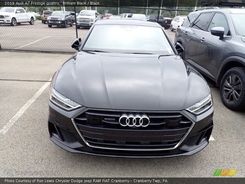 Brilliant Black / Black 2019 Audi A7 Prestige quattro
