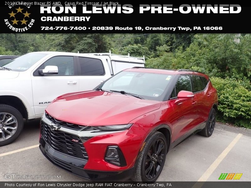 Cajun Red Tintcoat / Jet Black 2019 Chevrolet Blazer RS AWD
