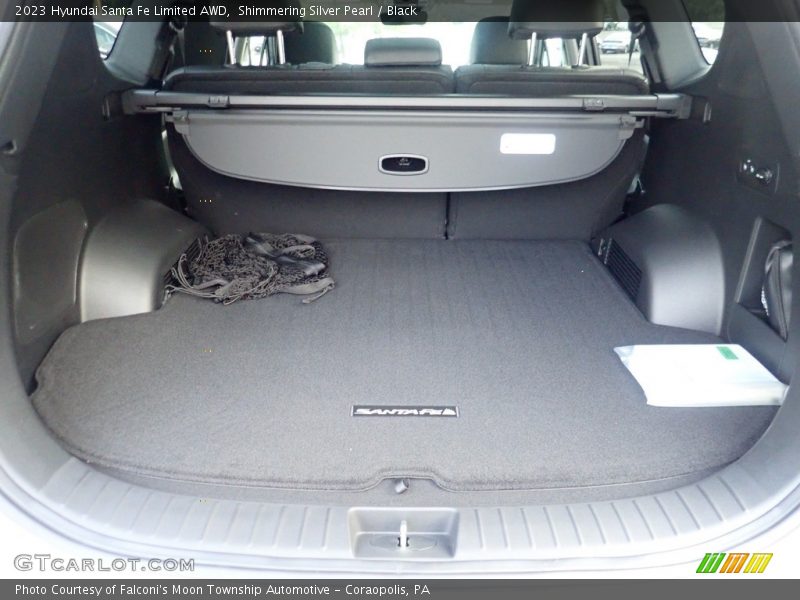Shimmering Silver Pearl / Black 2023 Hyundai Santa Fe Limited AWD