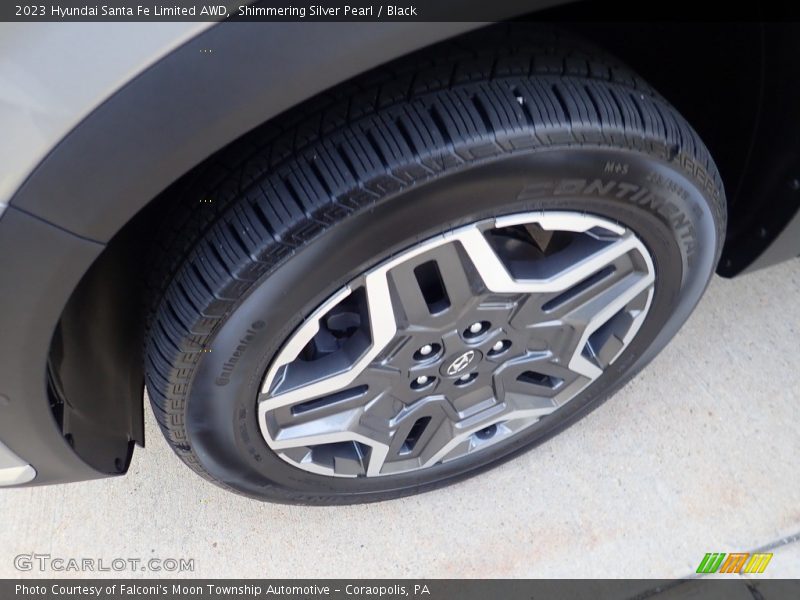 Shimmering Silver Pearl / Black 2023 Hyundai Santa Fe Limited AWD