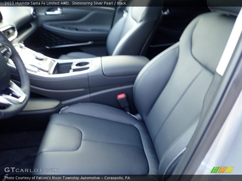 Shimmering Silver Pearl / Black 2023 Hyundai Santa Fe Limited AWD