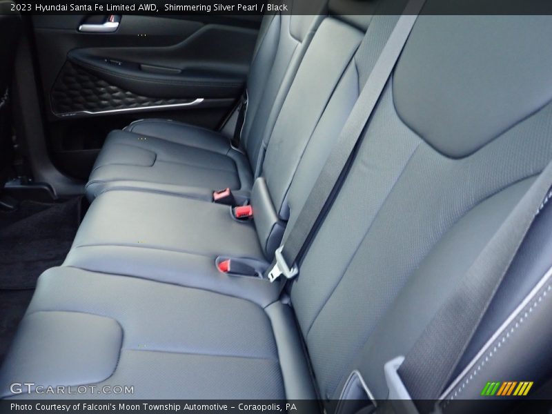 Shimmering Silver Pearl / Black 2023 Hyundai Santa Fe Limited AWD