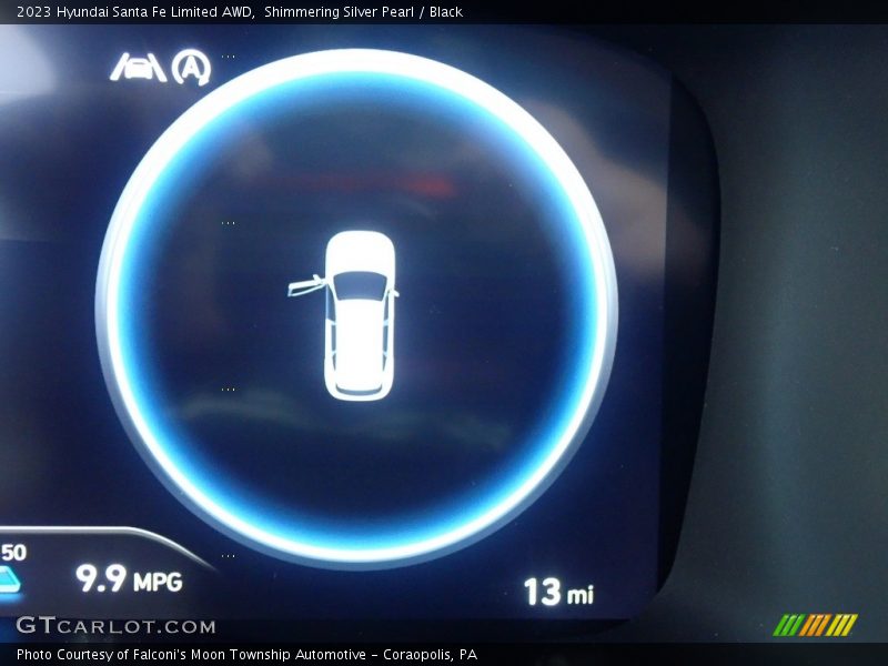 Shimmering Silver Pearl / Black 2023 Hyundai Santa Fe Limited AWD