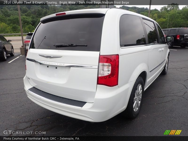 Bright White / Dark Frost Beige/Medium Frost Beige 2016 Chrysler Town & Country Touring