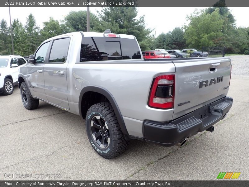 Billet Silver Metallic / Black/Red 2022 Ram 1500 Rebel Crew Cab 4x4
