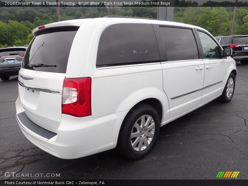 Bright White / Dark Frost Beige/Medium Frost Beige 2016 Chrysler Town & Country Touring