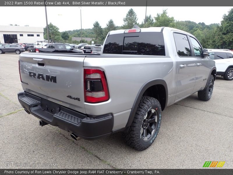 Billet Silver Metallic / Black/Red 2022 Ram 1500 Rebel Crew Cab 4x4