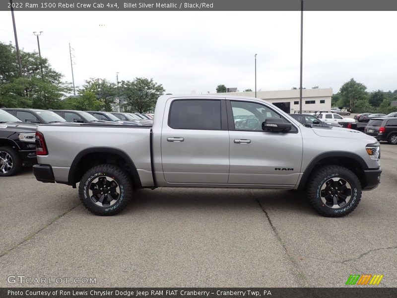 Billet Silver Metallic / Black/Red 2022 Ram 1500 Rebel Crew Cab 4x4