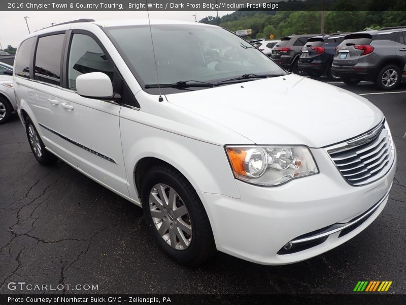 Bright White / Dark Frost Beige/Medium Frost Beige 2016 Chrysler Town & Country Touring