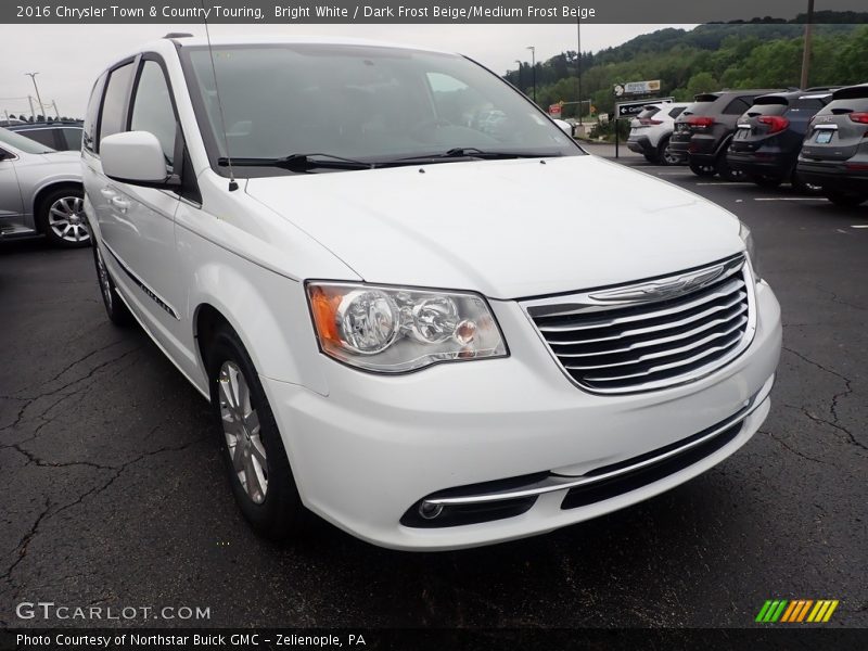 Bright White / Dark Frost Beige/Medium Frost Beige 2016 Chrysler Town & Country Touring