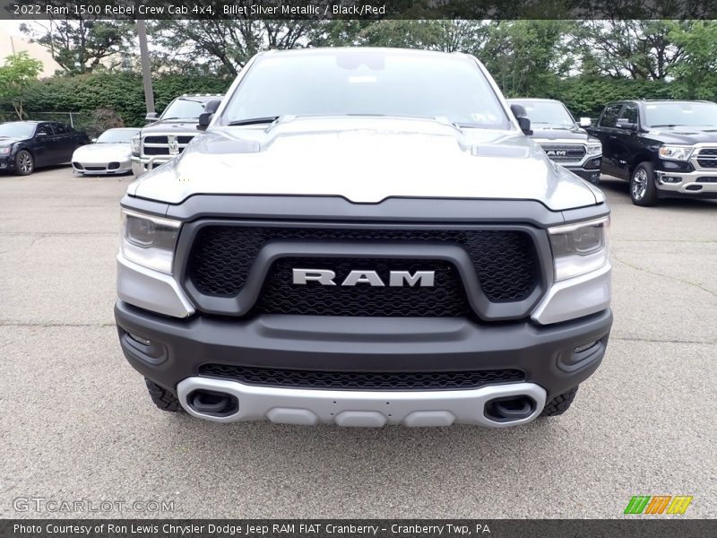 Billet Silver Metallic / Black/Red 2022 Ram 1500 Rebel Crew Cab 4x4