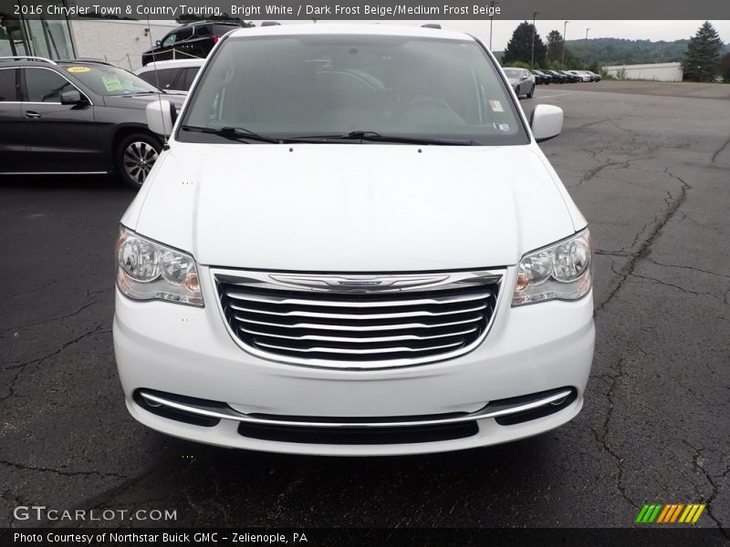 Bright White / Dark Frost Beige/Medium Frost Beige 2016 Chrysler Town & Country Touring