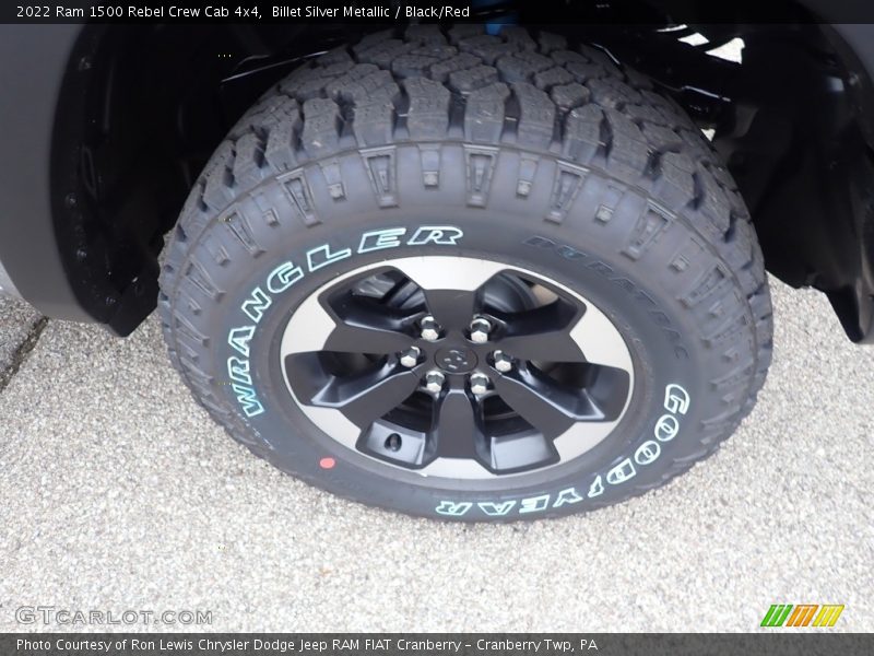 Billet Silver Metallic / Black/Red 2022 Ram 1500 Rebel Crew Cab 4x4