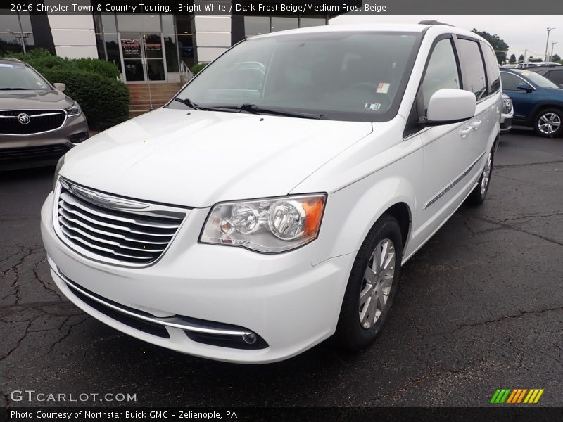 Bright White / Dark Frost Beige/Medium Frost Beige 2016 Chrysler Town & Country Touring