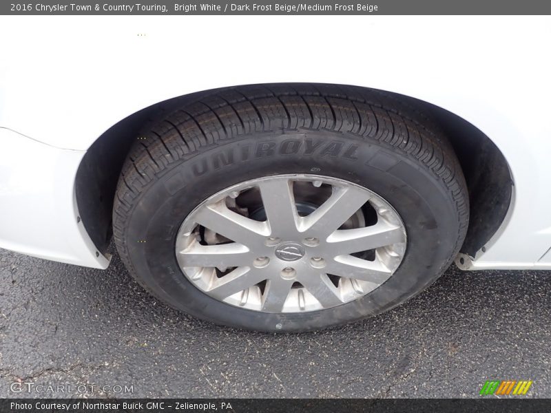 Bright White / Dark Frost Beige/Medium Frost Beige 2016 Chrysler Town & Country Touring