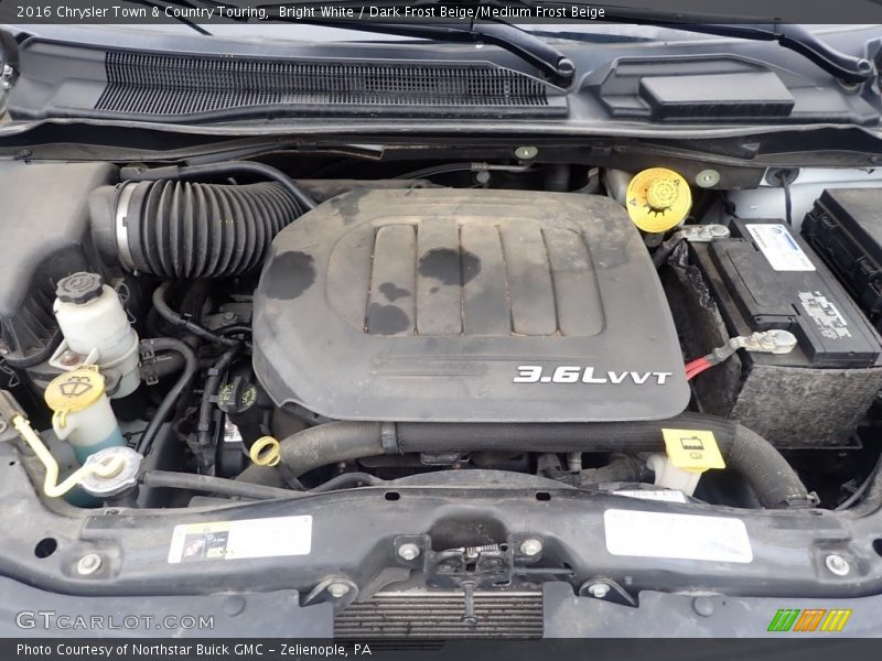 Bright White / Dark Frost Beige/Medium Frost Beige 2016 Chrysler Town & Country Touring