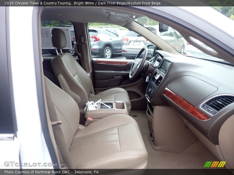 Bright White / Dark Frost Beige/Medium Frost Beige 2016 Chrysler Town & Country Touring